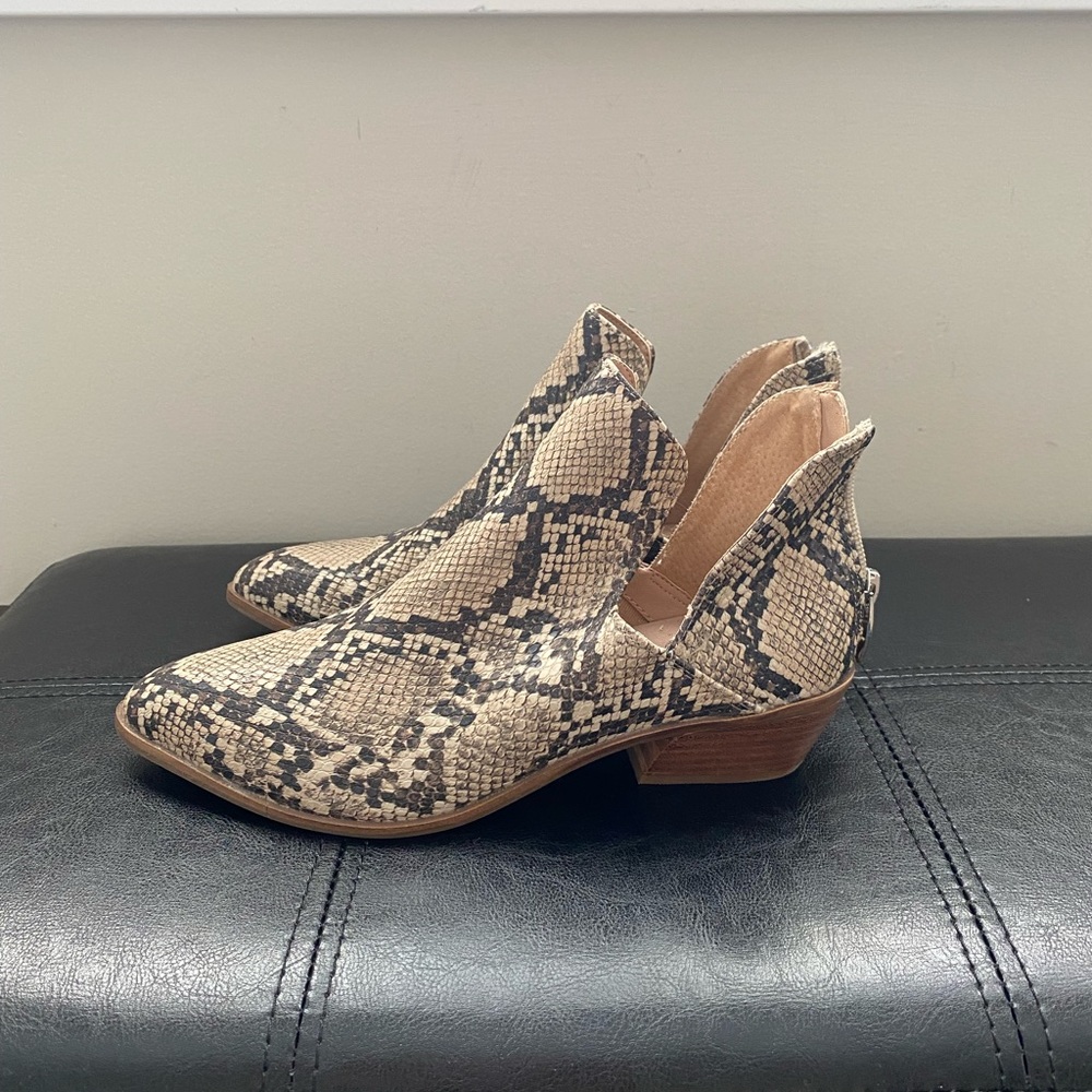Steve Madden Snake Skin Booties